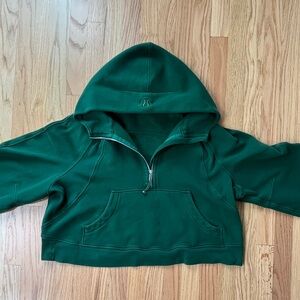 Lululemon Scuba Half Zip hoodie in Everglade green